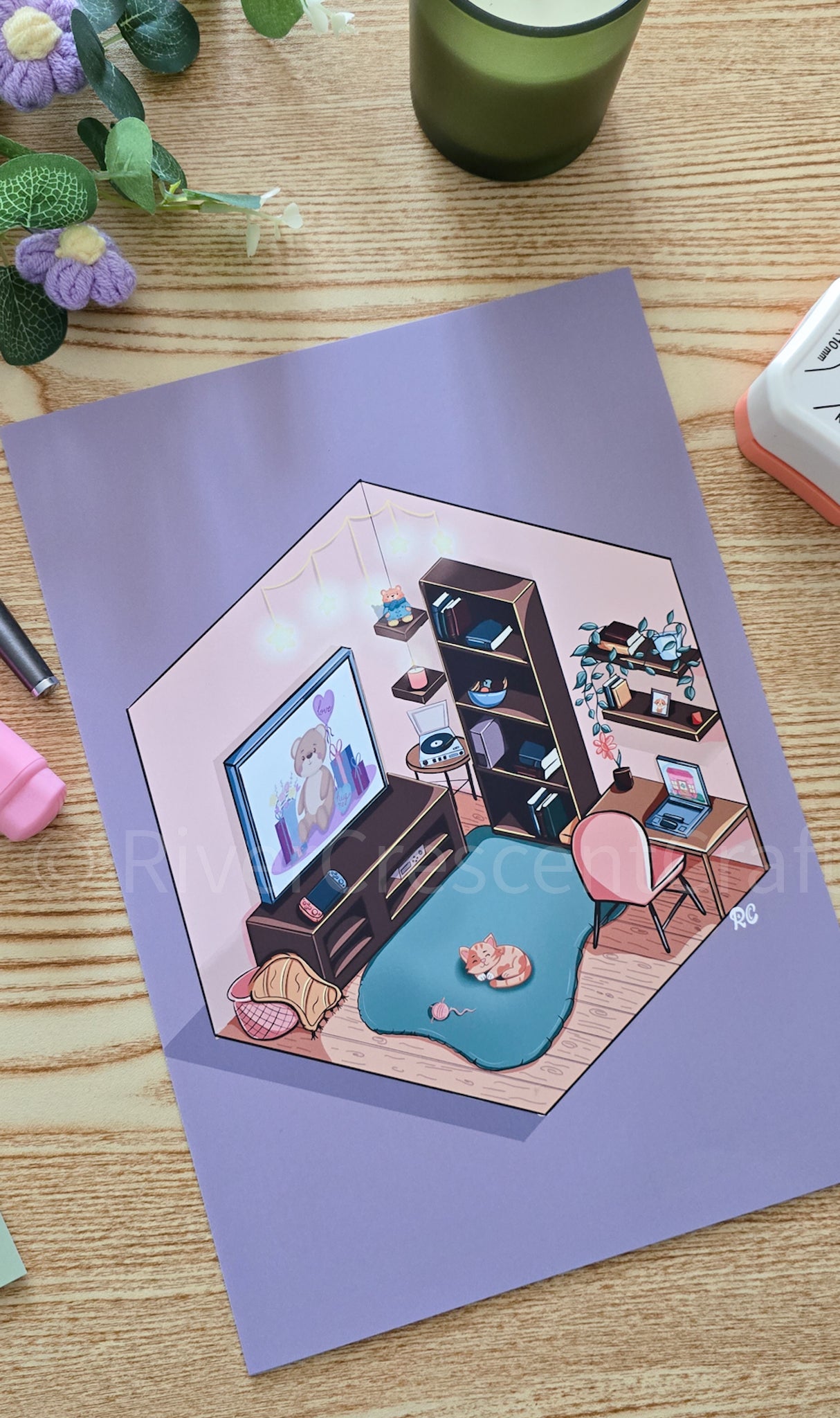 Beautiful room art print.