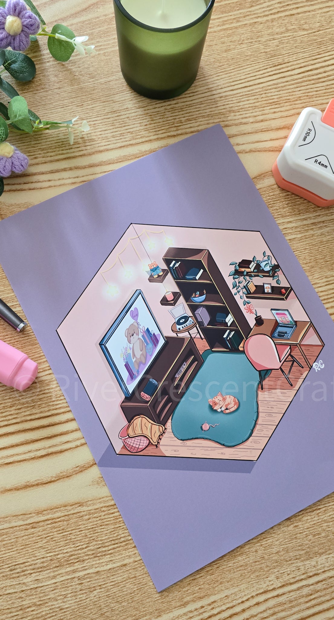 Beautiful room art print.