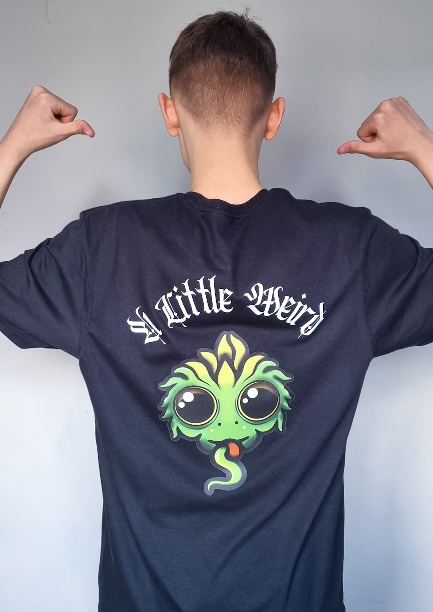 A Little Weird brand t shirt