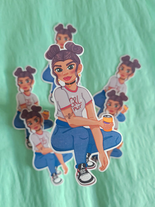 GRL pwr Jordan sticker