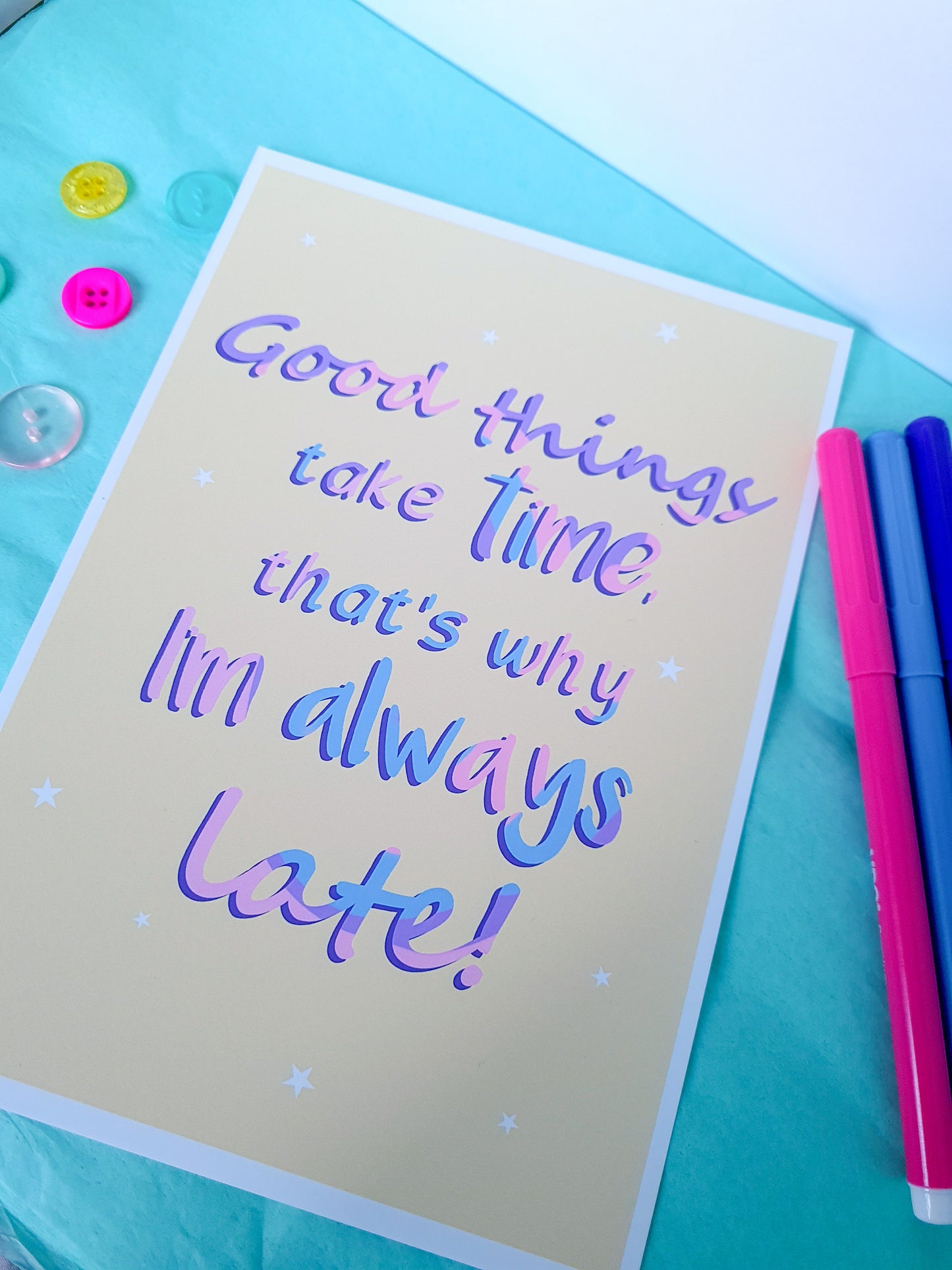 Good things take time quote print