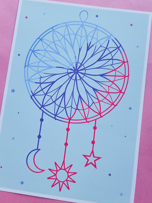 Dream catcher A5 print