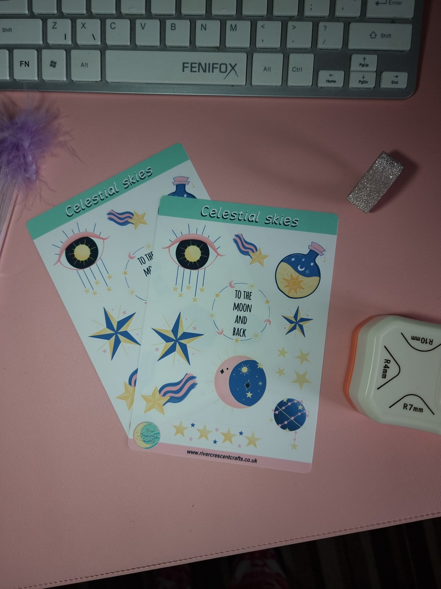 Celestial Skies sticker sheet