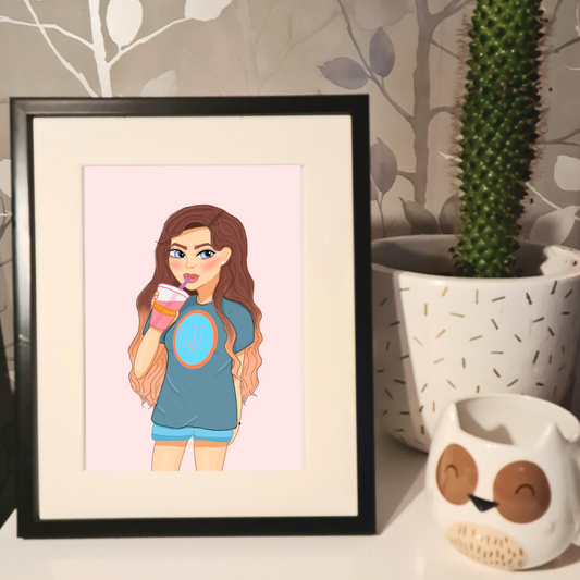 Cali girl style art print