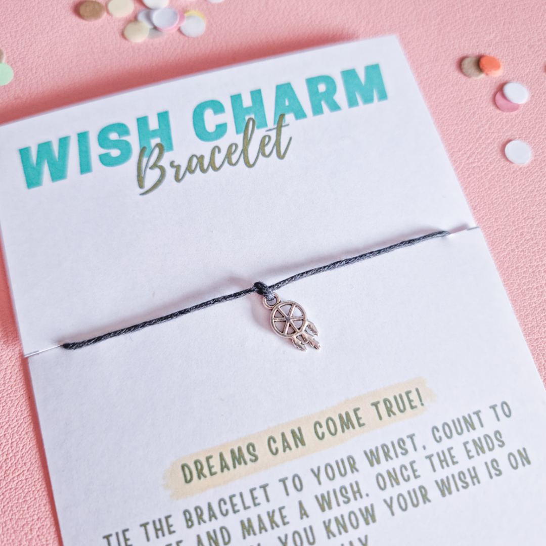 Dreams can come true Wish charm bracelet