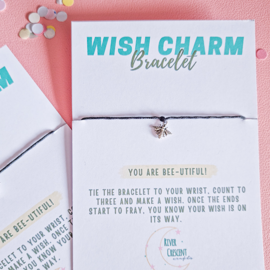 You are Bee-utiful Wish charm bracelet