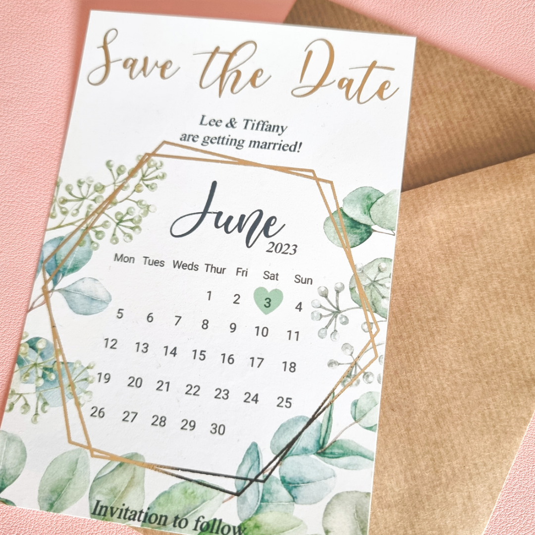 Save the date wedding stationery