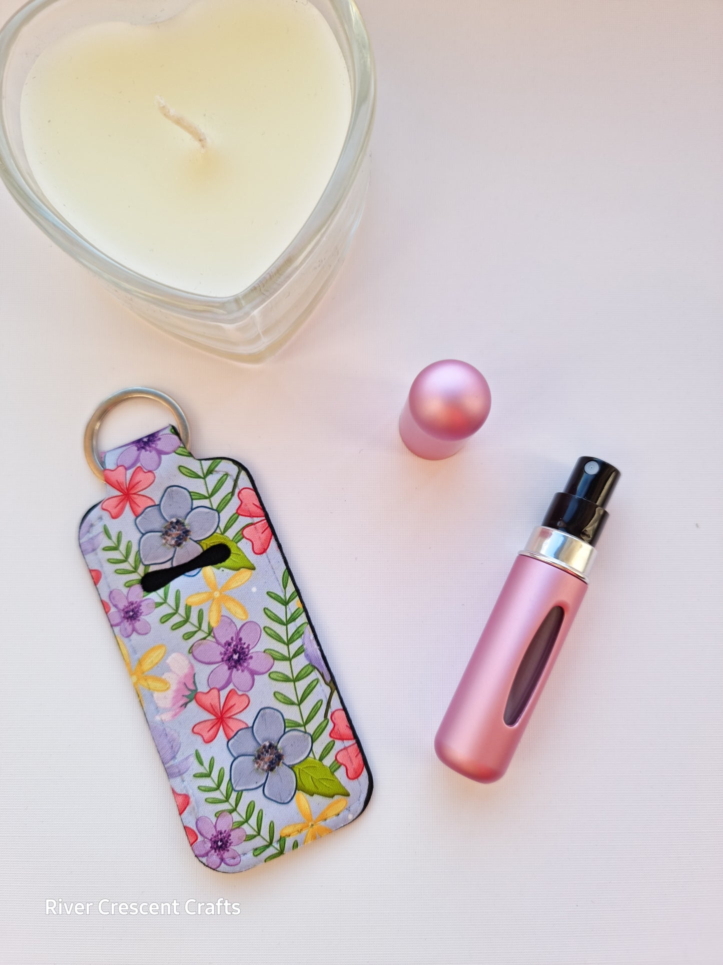 Perfume fillable/ lipbalm holder keyring