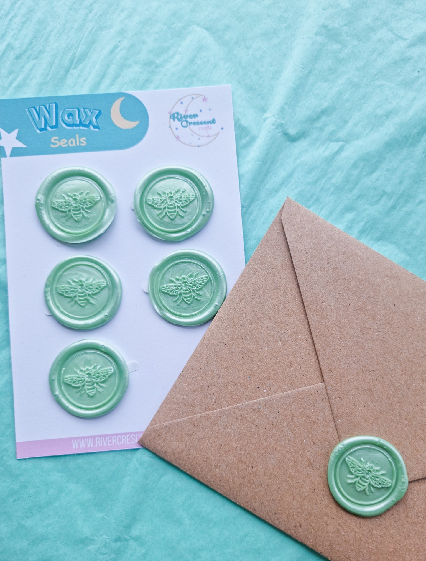 Wax seals sage green