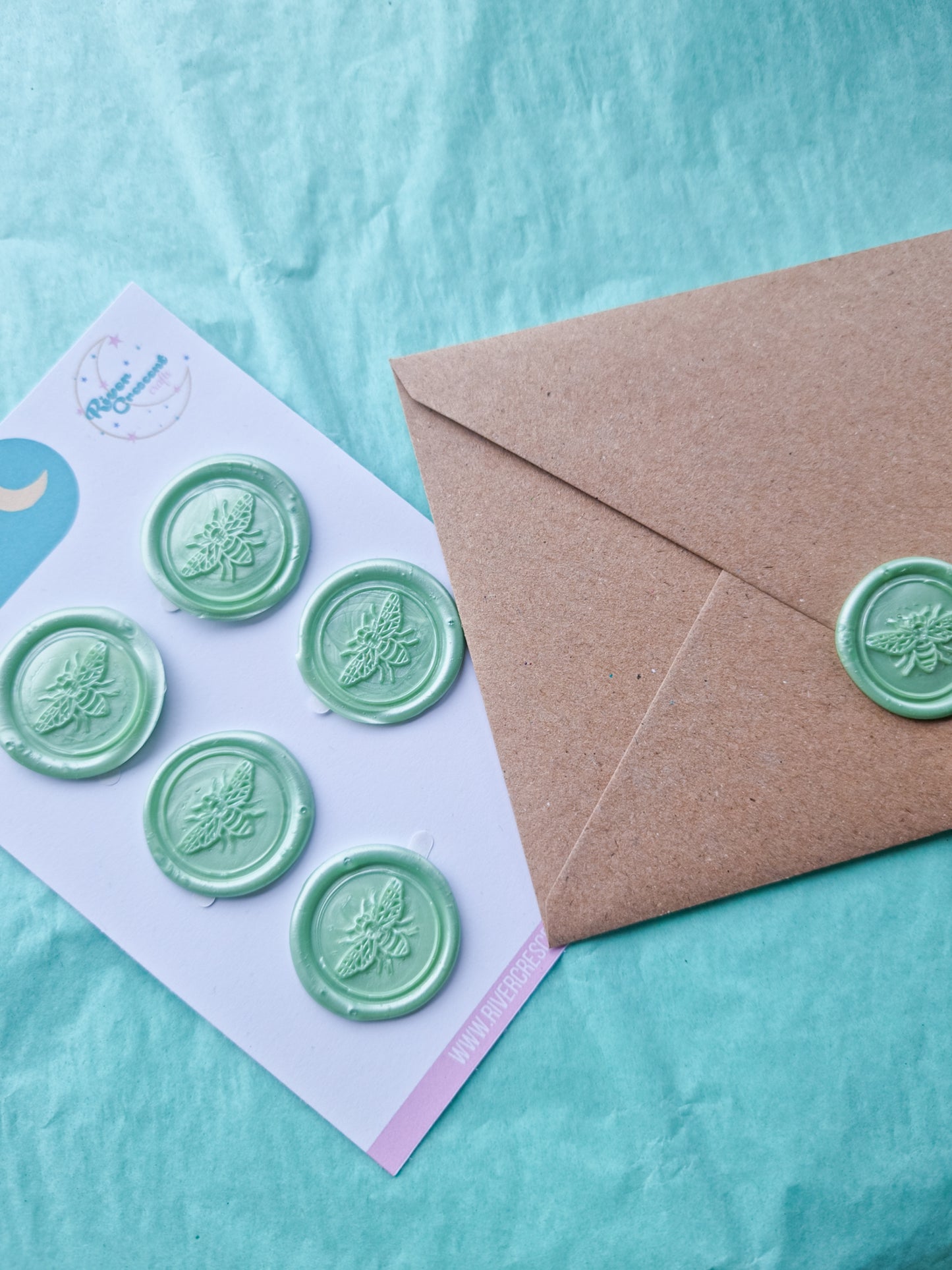 Wax seals sage green