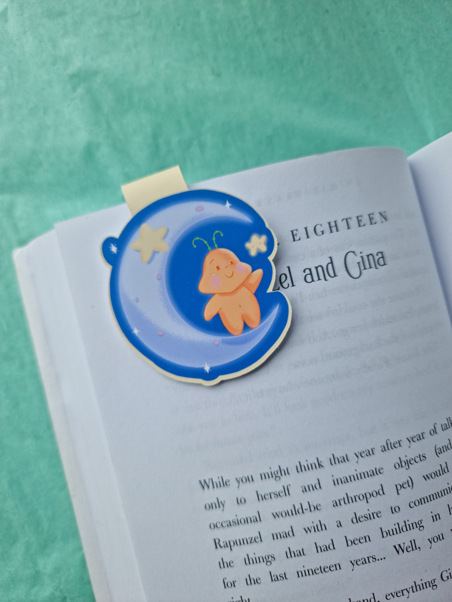 Magnetic Alien moon bookmark