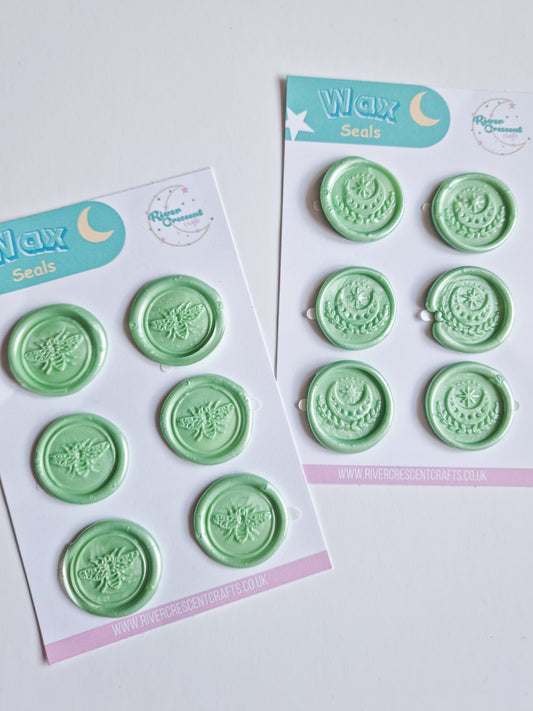 Wax seals sage green