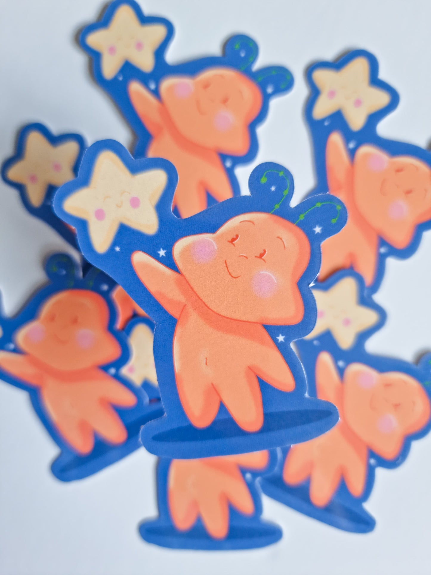 Cute Alien die cut sticker