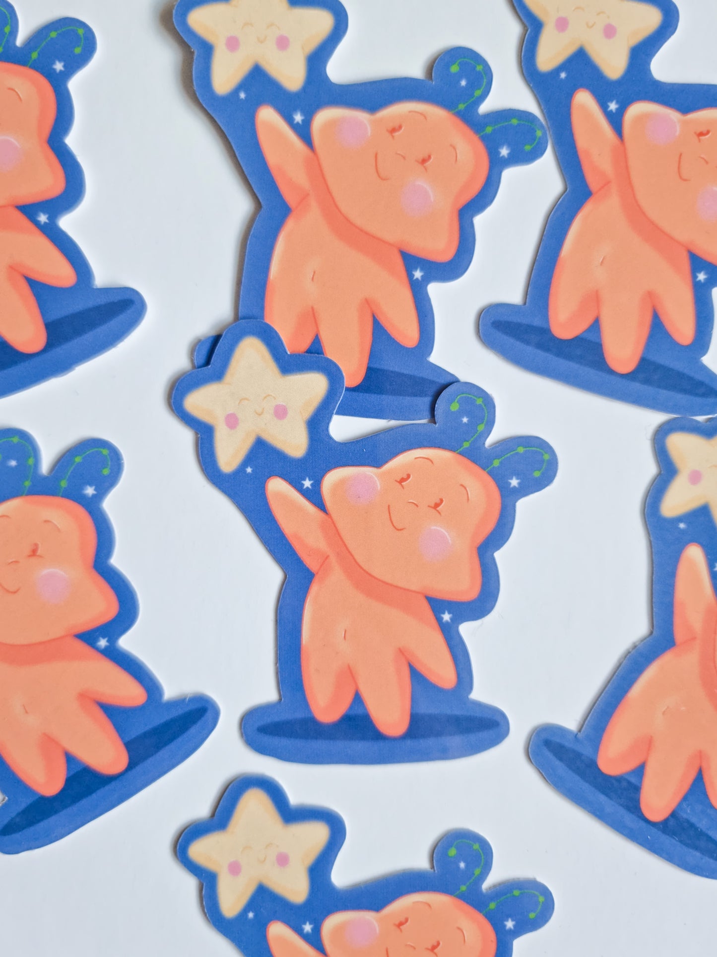 Cute Alien die cut sticker