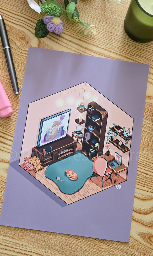 Beautiful room art print.