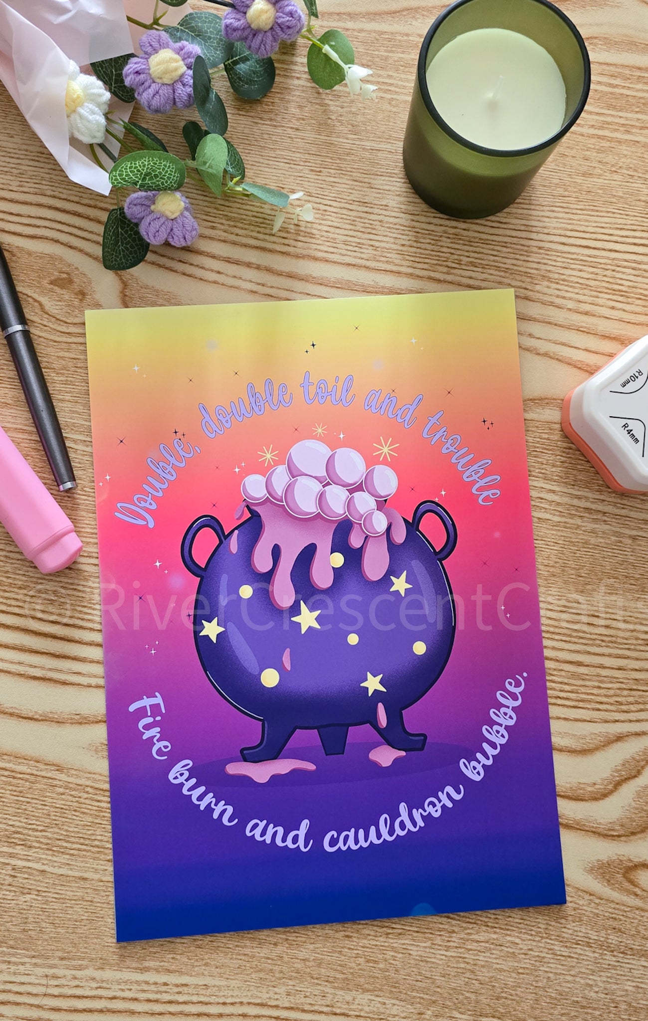 Toil and trouble A4 Print