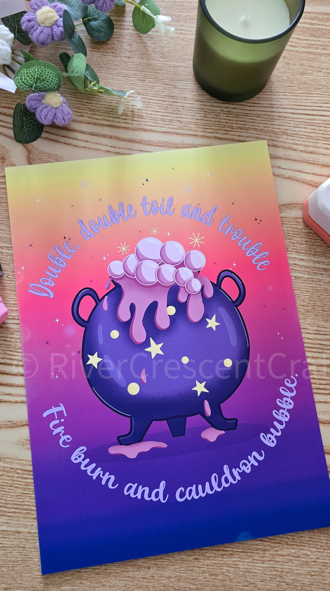 Toil and trouble A4 Print