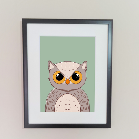 Owl Nursery Print