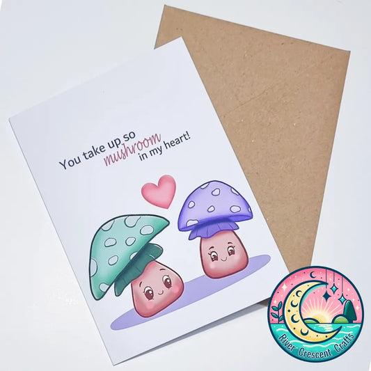 Mushroom in my heart card