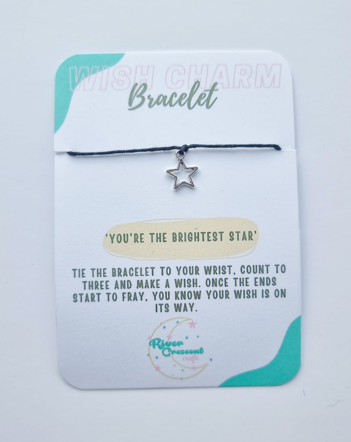 You're the brightest star Wish charm bracelet