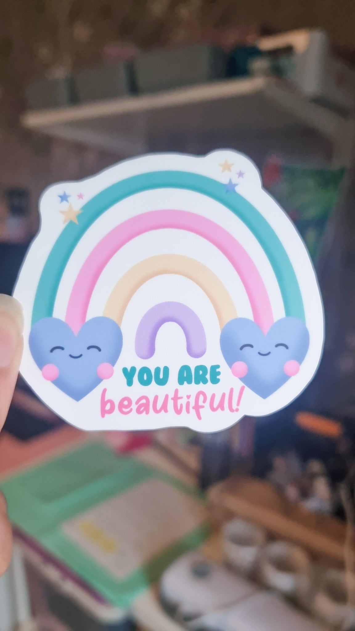 You are beautiful rainbow sticker