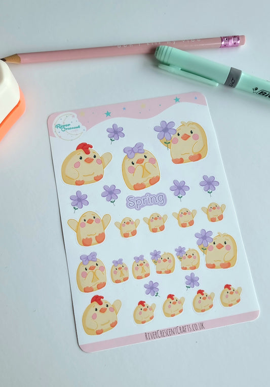 Little chick's sticker sheet