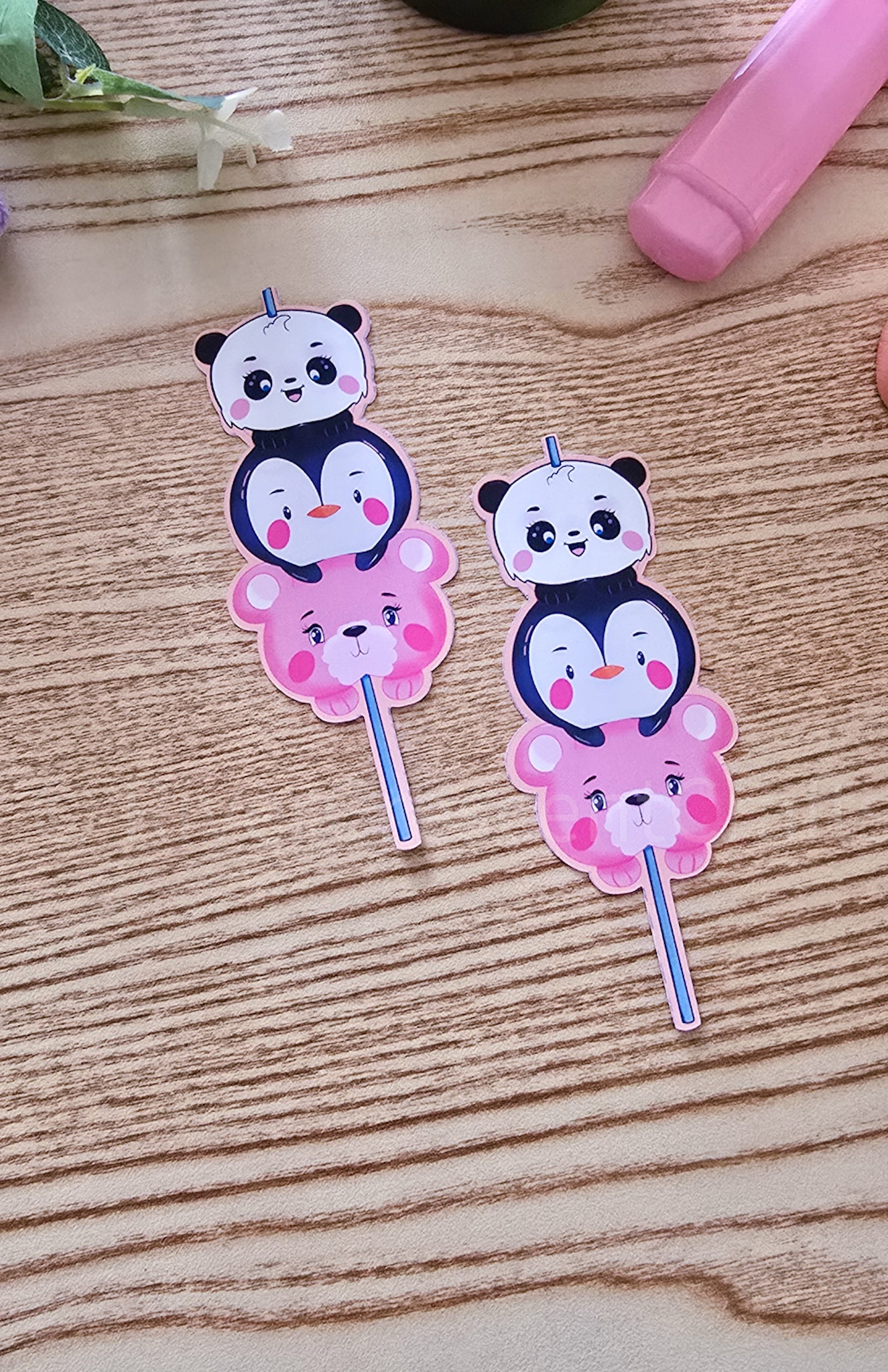 animal kawaii cake pop sticker