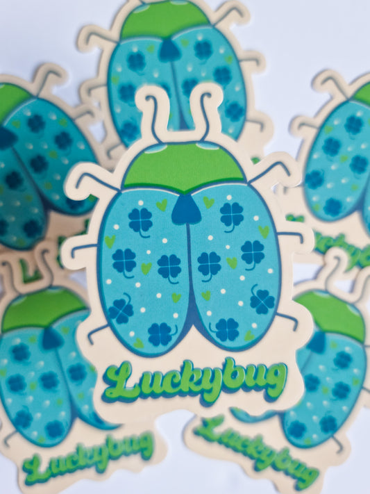 Luckybug die-cut sticker