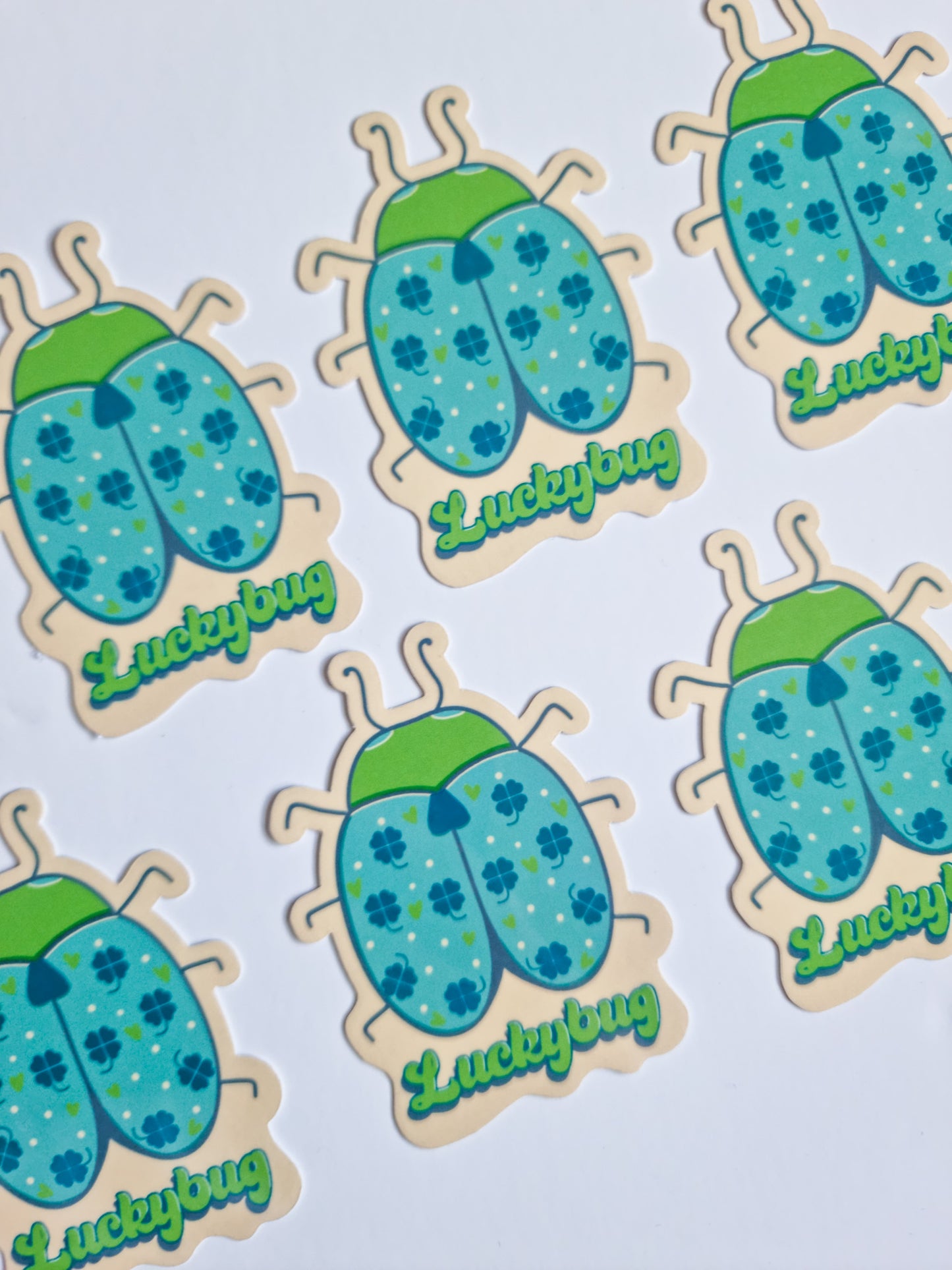 Luckybug die-cut sticker